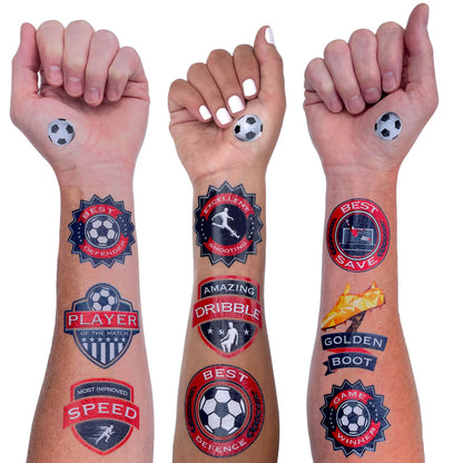 Soccer Achievement Temporary Tattoos