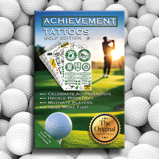 Golf Achievement Temporary Tattoos.
